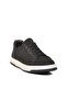 حذاء رياضي رجالي من الجلد الطبيعي باللون الأسود من Nubuck 2516 M
