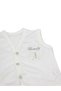 Baby Girl Butterfly Embroidered Buttoned Seasonal Combed Cotton Vest - 2
