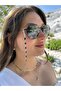 سلسلة نظارات بتصميم أنيق باللون الفضي - 3