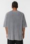 Washable Oversize Printed Knitwear T-Shirt Gray - 4