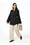 Cotton Muslin Kimono with Tie Detail - Black - Benin - 2