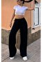 New Season Women's Linen Elastic Hidden Pocket Linen Palazzo Pants - 2