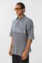 Washable Oversize Polo Neck T-Shirt Gray - 5
