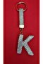 Luxury Letter Keychain with Zircon Stone