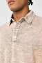 Washable Oversize Polo Neck T-Shirt Stone - 6
