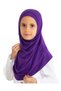 Children's Ready-To-Wear Headscarf Shawl Turban Viscose - Purple - 4