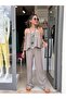 Silk Suit Pants Blouse Double Suit