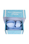 BabiesBasic Feeding Set, 6 Piece, Silicone Plate, Bowl, Bib, Spoon , Fork and 2 in 1 Cup - Blue - 5