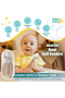 BabiesBasic 5 pc Set with silicone plate, bowl, cup and stainless steel cutlery with case - Brown - 5