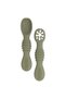 BabiesBasic Soft Tip BPA Free Silicone First Stage Training Spoon with Masher- Bottle Green