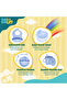 BabiesBasic Feeding Set, 6 Piece, Silicone Plate, Bowl, Bib, Spoon , Fork and 2 in 1 Cup - Blue - 2