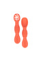 BabiesBasic Soft Tip BPA Free Silicone First Stage Training Spoon with Masher- Pink