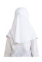 Children's Ready-To-Wear Headscarf Shawl Turban Viscose - White - 6