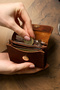 Briddle Rose Wrist Strap Genuine Leather Handcrafted Women's Wallet.Birthday&Mother'S&Valentine's Day Gift - 5