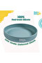 BabiesBasic Silicone Feeding Plate with Suction - Blue - 3