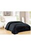 Silky Soft Single Blanket Black 150x200cm Flannel Throw Blanket 280 GSM
