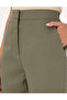 Khaki Carrot Fit Linen Trousers 50299985-Vr027 - 5