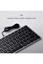 Slim W1 Wired Backlit Keyboard – Illuminated Keys & USB-C Connection – Compatible with 2 - 5