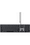 Slim W3 Wired Backlit Keyboard with Numeric Keypad