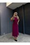 Cherry Rot Zero Sleeve Apple Slice Buckle Midi Length Dress – Stylish and Modern 7341 - 5