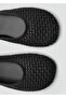 Leather Look Shoes with Knitted Pattern - 4
