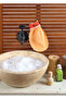 100% Flushing Silk Body Scrub, Elastic Exfoliating Glove Color'White and Puppy'