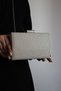 Women's Pearl and Stone Detailed Metal Handle Evening Dress Clutch Bag - 3