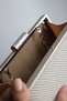 Women's Pearl and Stone Detailed Metal Handle Evening Dress Clutch Bag - 5