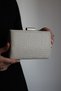 Women's Pearl and Stone Detailed Metal Handle Evening Dress Clutch Bag - 6