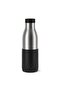 Stainless Steel Double Wall Vacuum Drinking Bottle Bludrop Steel Black 500ml