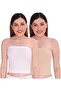Women's Strapless Crop Top Inner Tube Camisole - 3