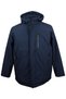 Plus Size Lined Softshell Coat Navy Blue (Wide Comfortable Fit)