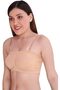 Women's Padded Stretchable Seamless Strapless Multi-Way Tube Bra with Back Hook Closure and - 3