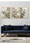 Wood Frame Look Eucalyptus Leaves Painting Set Wall Decor for Living Room Sitting Bedroom - 3