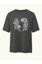 Unisex Men/Women Tiger Custom Printed Oversize Cotton T-Shirt - 3