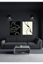 Black Frame Look Wavy Abstract Lines Painting Set Wall Decor for Living Room Sitting Bedroom - 3
