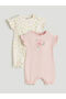 Esse Collection Pink Crew Neck Floral Baby Girl Jumpsuit 2-Piece Set