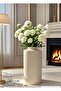 Nordic Bohemian Style Large Size Modern Stylish Ceramic White Venus Vase 25cm Decoration