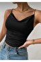 Double Layer Chest Degaje Stretchy Crop Blouse 8002
