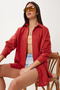 Oversize Basic Muslin Shirt Tile Lmx0002