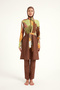 Brown Full Covered Hijab Swimsuit with Stopper and Water Repellent Fabric M2530-1 - 4