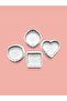 Heart Patterned Frames Cookie Mold and Sugar Dough Mold Set of 4 - 6