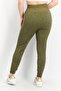 Women Regular Fit Training Leggings, Olive - 4