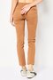 Women Regular Houndstooth Straight Pants, Tan - 4