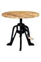 Side Table 60x(46-63) cm Solid Mango Wood and Cast Iron