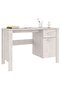Desk HAMAR White 113x50x75 cm Solid Wood Pine - 2