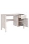 Desk HAMAR White 113x50x75 cm Solid Wood Pine - 6