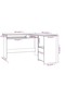 L-Shaped Corner Desk Concrete Grey 120x140x75 cm Engineered Wood - 3
