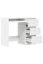 Desk White 90x45x76 cm Engineered Wood - 4