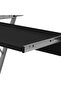 Computer Desk | Black | Particle Board, Powder-Coated Steel | Compact - 2
